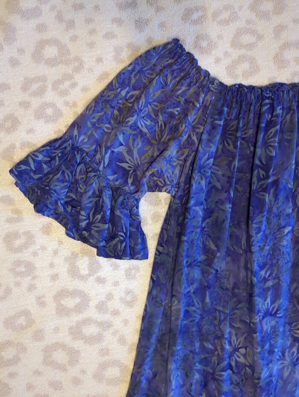 Hawaiian Muumuu Summer Sun Dress House Dress Rayon Breathable Small - Picture 2 of 8